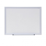 Universal Deluxe Melamine Dry Erase Board, 24 x 18, Melamine White Surface, Silver Aluminum Frame (44618)
