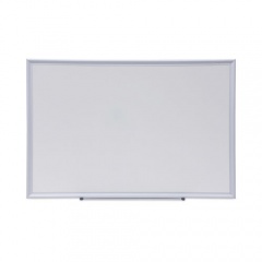 Universal Deluxe Melamine Dry Erase Board, 36 x 24, Melamine White Surface, Silver Aluminum Frame (44624)