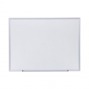Universal Deluxe Melamine Dry Erase Board, 48 x 36, Melamine White Surface, Silver Aluminum Frame (44636)