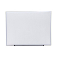 Universal Deluxe Melamine Dry Erase Board, 48 x 36, Melamine White Surface, Silver Aluminum Frame (UNV44636)