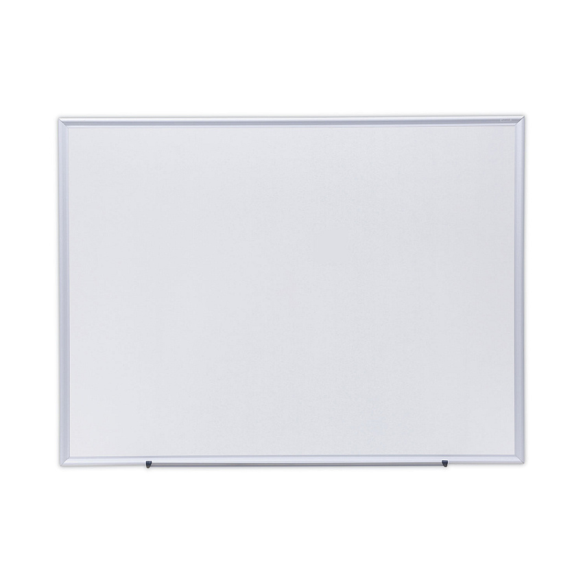 Universal Deluxe Melamine Dry Erase Board, 48 x 36, Melamine White Surface, Silver Aluminum Frame (UNV44636)