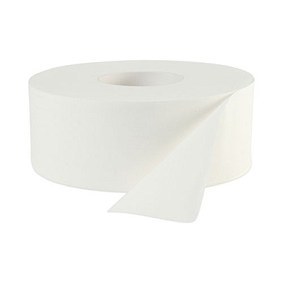 Boardwalk JRT Bath Tissue, Jumbo, Septic Safe, 2-Ply, White, 3.5" x 1,000 ft, 12 Rolls/Carton (BWK6100B)