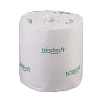 Windsoft Bath Tissue, Septic Safe, Individually Wrapped Rolls, 2-Ply, White, 500 Sheets/Roll, 96 Rolls/Carton (WIN2240B)