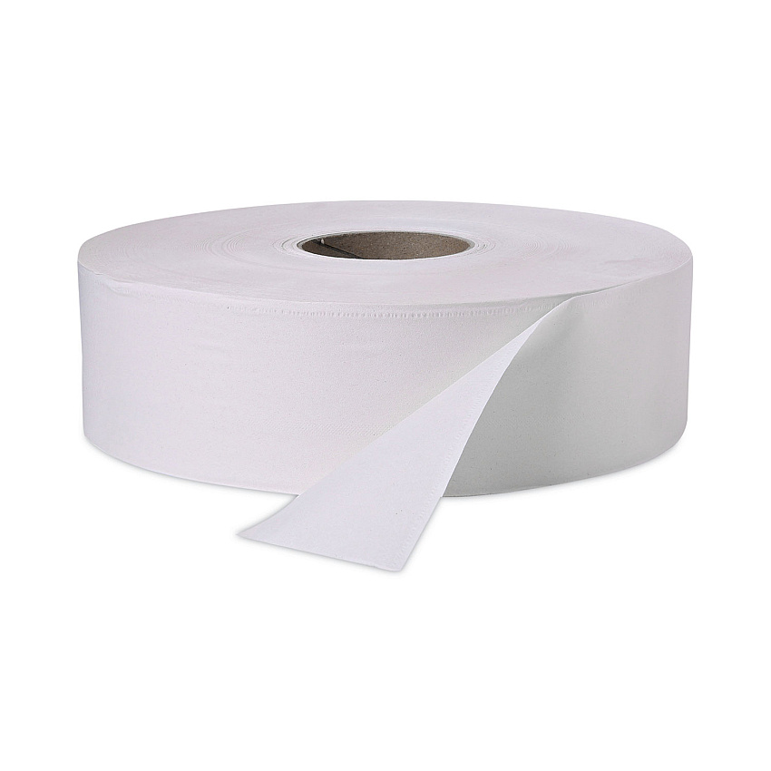 Windsoft Jumbo Roll Bath Tissue, Septic Safe, 2 Ply, White, 3.4" x 1,000 ft, 12 Rolls/Carton (WIN202)