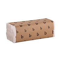 Boardwalk C-Fold Paper Towels, 1-Ply, 11.44 x 10, Bleached White, 198 Sheets/Pack, 12 Packs/Carton (BWK6220)