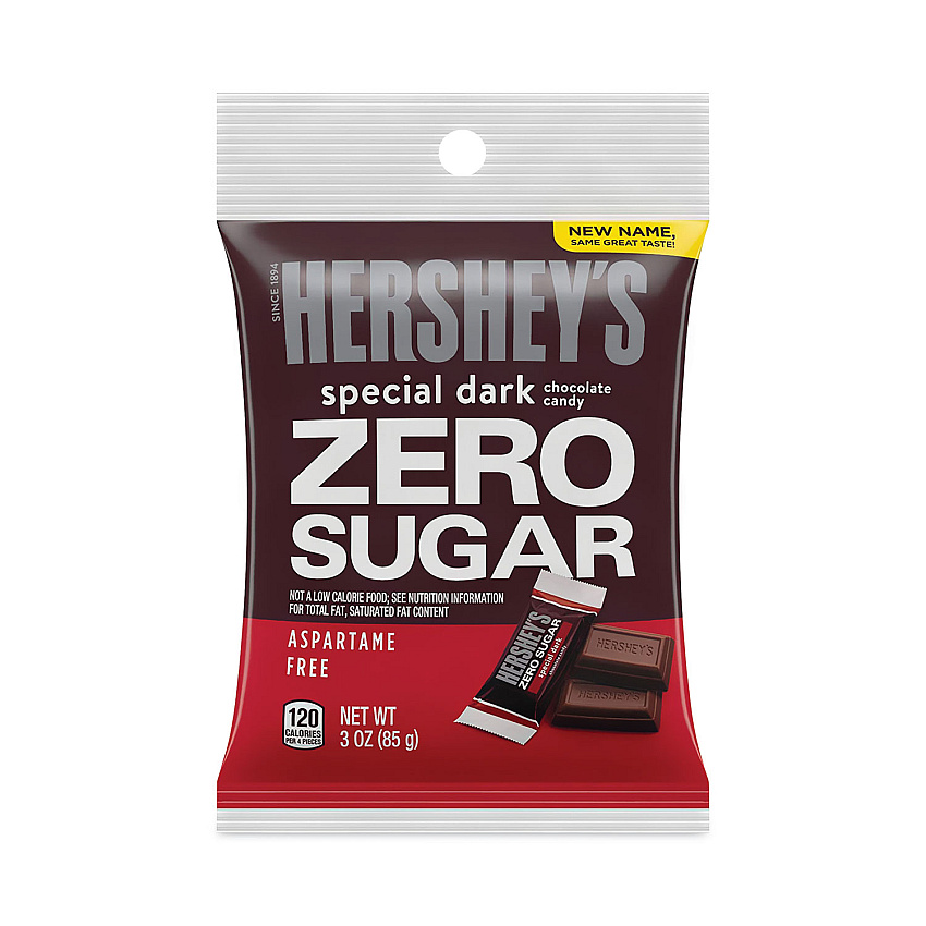 Hershey's Miniatures Special Dark Sugar-Free Chocolate, 3 oz Bag, 12 Bags/Carton (GRR24601030)