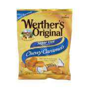 Werther's Original Sugar Free Chewy Caramel Candy, 2.75 oz Bag, 3/Pack, Delivered in 1-4 Business Days (30201006)