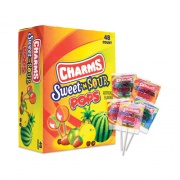 Charms Sweet and Sour Pop, 1.95 lb, Assorted Flavors, 48/Box, Delivered in 1-4 Business Days (20900128)