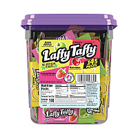 Nestl Laffy Taffy, Assorted Flavors, 3.08 lb Tub, 145 Wrapped Pieces/Tub (GRR20900119)