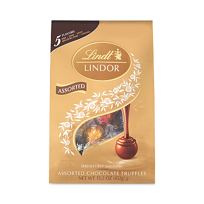 Lindt Lindor Assorted Truffles Platinum Bag, 15 oz, 36 Pieces (GRR30101027)