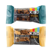 KIND Minis, Dark Chocolate Nuts Sea Salt/Caramel Almond Nuts Sea Salt, 0.7 oz Bar, 32 Bars/Box, Ships in 1-3 Business Days (22000799)