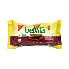 Nabisco belVita Breakfast Biscuits, Cinnamon Brown Sugar, 1.76 oz Pack, 25 Packs/Carton (GRR22000507)