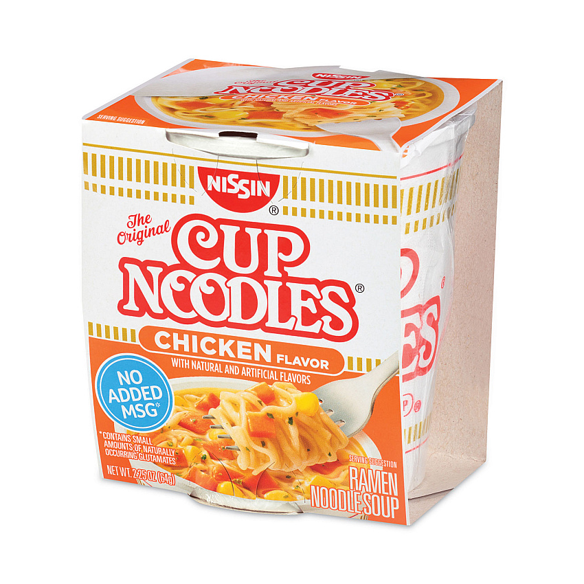 Nissin Cup Noodles, Chicken, 2.25 oz Cup, 24 Cups/Carton (GRR22000498)