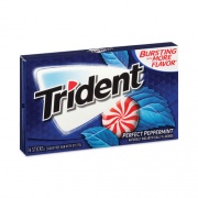 Trident Sugar-Free Gum, Perfect Peppermint, 14 Pieces/Pack, 9 Packs/Box, Ships in 1-3 Business Days (20902517)