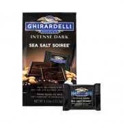Ghirardelli Intense Dark Sea Salt Soiree Chocolate Squares, 4.12 oz Packs, 3 Count, Delivered in 1-4 Business Days (30001031)