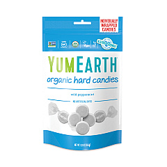 YumEarth Organic Wild Peppermint Hard Candies, 3.3 oz Bag, 3/Pack (GRR27000032)