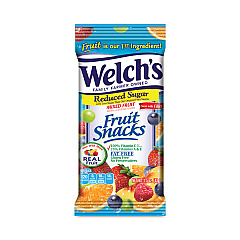 Welch's Reduced Sugar Mixed Fruit Snacks, 1.5 oz Pouches, 144/Carton (GRR26700008)