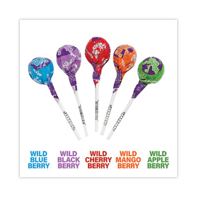 Tootsie Roll Tootsie Pops, Assorted Wild Berry Flavors, 0.6 oz Lollipops, 100/Box, Delivered in 1-4 Business Days (20901184)