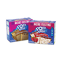 Kellogg's Pop Tarts, Brown Sugar Cinnamon/Strawberry, 2 Tarts/Pouch, 12 Pouches/Pack, 2 Packs/Carton (GRR22000456)