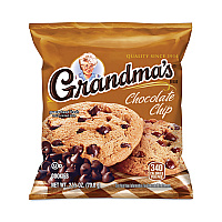 Grandma's Homestyle Chocolate Chip Cookies, 2.5 oz Pack, 2 Cookies/Pack, 60 Packs/Carton (GRR29500060)