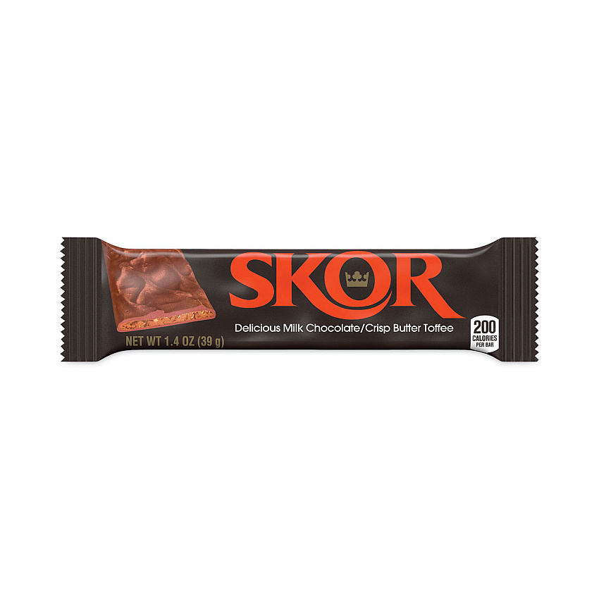 SKOR Candy Bar, 1.4 oz Bar, 18/Carton (GRR20902450)