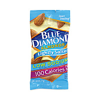 Blue Diamond Low Sodium Lightly Salted Almonds, 1.5 oz Bag, 42 Bags/Carton (GRR22000795)