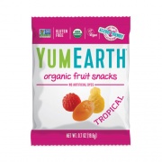 YumEarth Organic Tropical Fruit Snacks, Assorted Flavors, 0.7 oz Snack Packs, 43/Bag, Ships in 1-3 Business Days (27000042)