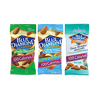 Blue Diamond Almonds Variety Pack, Assorted Flavors, 0.6 oz Pouch, 7 Pouches/Box, 6 Boxes/Carton (GRR22000796)