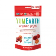 YumEarth Organic Lollipops, Assorted Flavors, 3 oz Bag with 14 Lollipops Each, 6/Pack, Ships in 1-3 Business Days (27000014)
