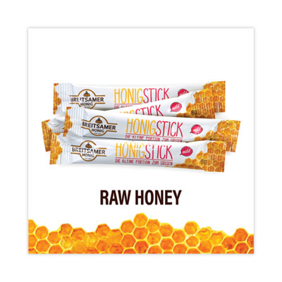 Breitsamer Honig Raw Honey Sticks, 0.28 oz, 80 Sticks/Tub, Delivered in 1-4 Business Days (20902630)