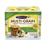 Crunchmaster 5-Seed Multi-Grain Crunchy Oven Baked Crackers, Whole Wheat, 10 oz Bag, 2 Bags/Box, Delivered in 1-4 Business Days (22000757)