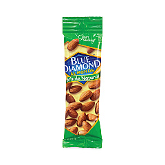 Blue Diamond Whole Natural Almonds, 1.5 oz Bag, 12 Bags/Carton (GRR20902634)