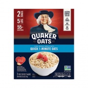 Quaker 100% Whole Grain Quick 1-Minute Oatmeal, 40 oz Bags, 2 Bags/Box, Delivered in 1-4 Business Days (22000726)