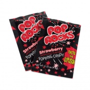 POP ROCKS Sugar Candy,Strawberry, 0.33 oz Pouches, 24/Pack, Delivered in 1-4 Business Days (20900231)