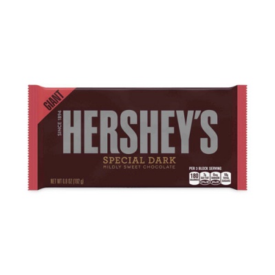 Hershey's Special Dark Mildly Sweet Chocolate Bar, 6.8 oz Bar, 3/Box, Ships in 1-3 Business Days (24600356)