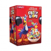 Kellogg's Froot Loops Breakfast Cereal, 43 oz Bag, 2 Bags/Box, Ships in 1-3 Business Days (22000900)