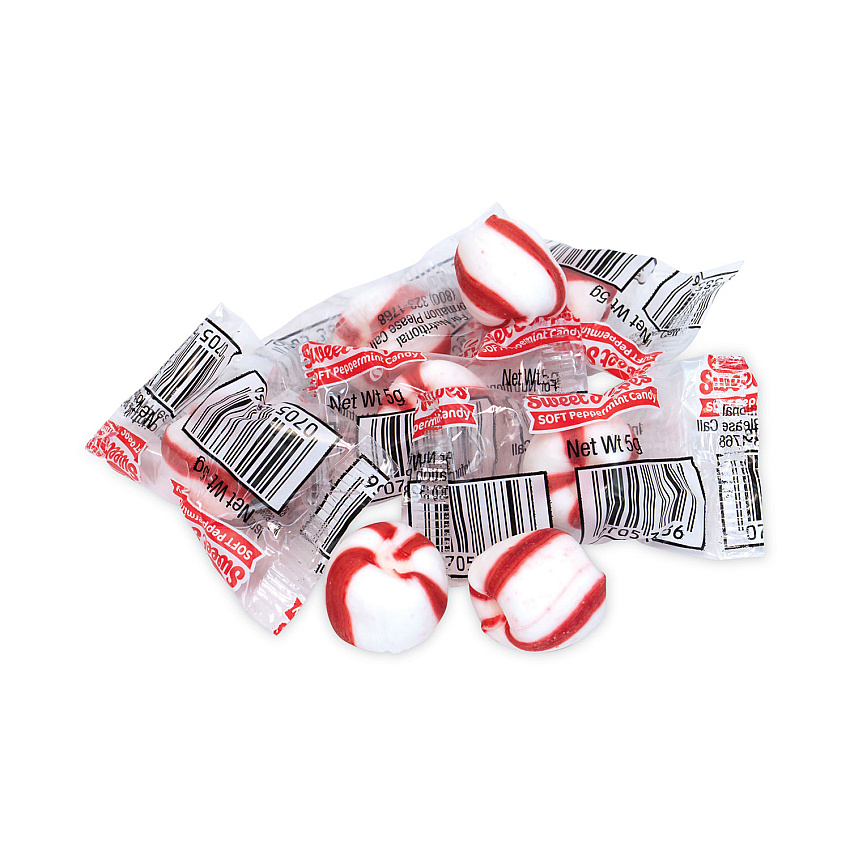 Ferrara Bobs Sweet Stripes Soft Candy, Peppermint, 28 oz Tub (GRR20902493)