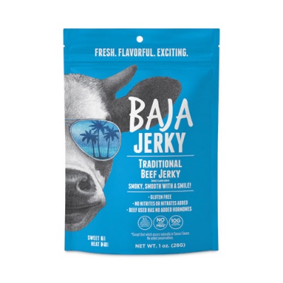Baja Jerky Traditional Jerky, 1 oz Bags, 10/Pack, Delivered in 1-4 Business Days (34000001)