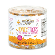 Breitsamer Honig Raw Honey Sticks, 0.28 oz, 80 Sticks/Tub, Ships in 1-3 Business Days (20902630)