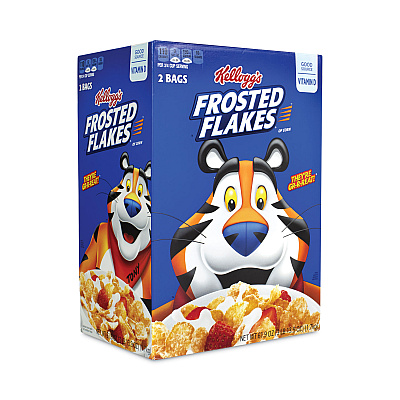 Kellogg's Frosted Flakes Breakfast Cereal, 61.9 oz Bag, 2 Bags/Box (GRR22000901)