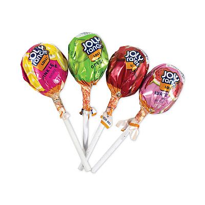 Jolly Rancher Lollipops Assortment, Assorted Flavors, 0.6 oz, 50/Carton (GRR20900051)