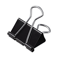 Universal Binder Clips, Mini, Black/Silver, 12/Box (UNV10199)
