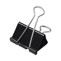 Universal Binder Clip Zip-Seal Bag Value Pack, Mini, Black/Silver, 144/Pack (UNV10199VP)