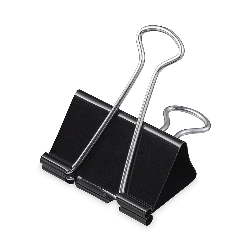 Universal Binder Clip Zip-Seal Bag Value Pack, Mini, Black/Silver, 144/Pack (UNV10199VP)