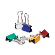 Universal Binder Clips with Storage Tub, Mini, Assorted Colors, 60/Pack (31027)