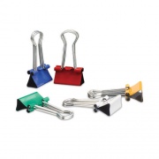 Universal Binder Clips with Storage Tub, Small, Assorted Colors, 40/Pack (31028)