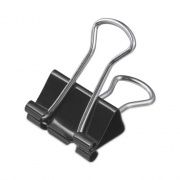 Universal Binder Clips Value Pack, Small, Black/Silver, 36/Box (10200VP3)