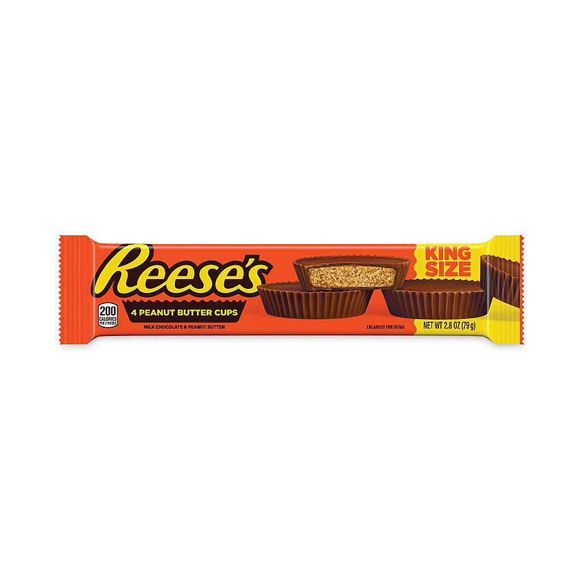 Reese's King Size Peanut Butter Cups, 2.8 oz Bar, 24 Bars/Carton (GRR20901302)