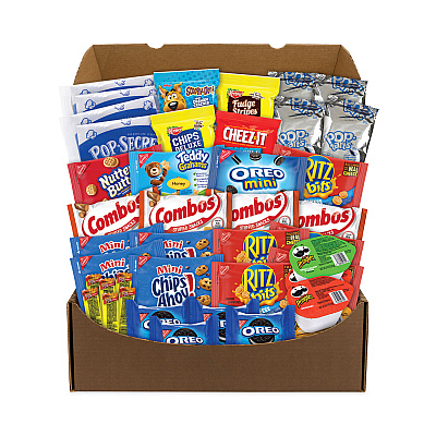 Snack Box Pros Quarantine Snack Box, 42 Assorted Snacks/Box, 5 lb Box (GRR70000085)