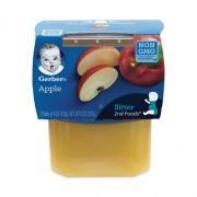 Gerber 2nd Foods Baby Food, Apple, 4 oz Cup, 2/Pack, 8 Packs/Box, Delivered in 1-4 Business Days (30700054)